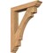Ekena Millwork Merced Traditional Smooth Bracket w/ Offset Brace, Western Red Cedar, 5 1/2"W x 28"D x 36"H BKT0604X28X36MRC01SWR - alternate 1
